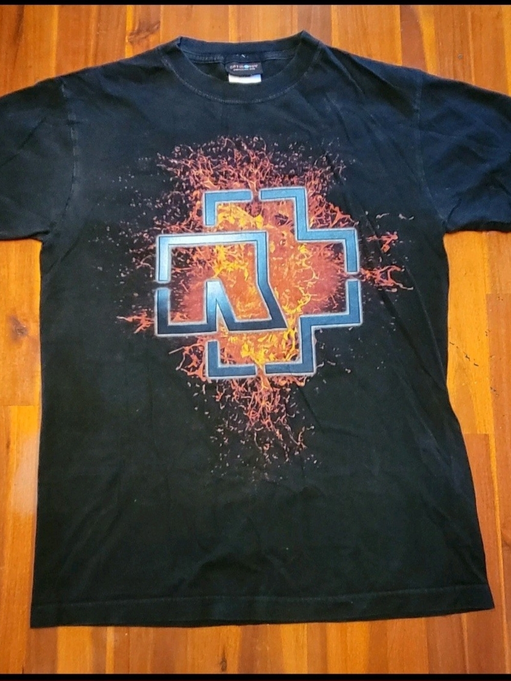 RAMMSTEIN 2006 T-Shirt Mens Size Medium Fire Logo Official Band Merchandise
